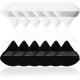 thumbnail image 1 of 12 borlas de maquillaje triangulares de algodón para uso facial, en seco y húmedo (negro y blanco), 1 of 5