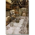 thumbnail image 1 of Ceramic Tile Mural-Arthur Rackham Illustration Painting 5. 48" w x 72" h using (24) 12 x 12 ceramic tiles, 1 of 3