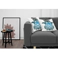 thumbnail image 3 of Ambesonne Hamsa Throw Pillow Cover 2 Pack, Evil Eye, 20", White Black and Blue, 3 of 7