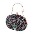 thumbnail image 2 of Bolsos de noche de bolsos de patrón de para mujeres para mujeres para participación de viajes Prom Negro, 2 of 9