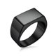thumbnail image 1 of Anillos de joyería de acero inoxidable cuadrados estilo hip hop punk, color negro, dorado y plateado, accesorios de joyería a prueba de agua para hombres, regalos, 9, negro, 1 of 5