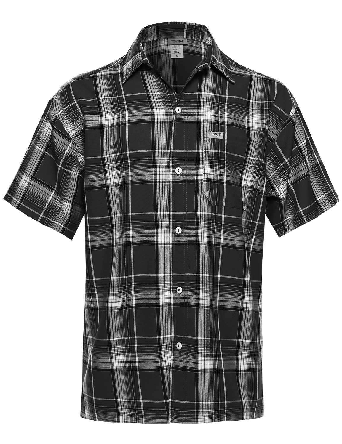 fashionoutfit-men-s-short-sleeve-plaid-button-up-shirt-walmart