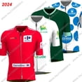 thumbnail image 2 of Maillot de ciclismo de la Vuelta a España 2024 TDF de manga corta, ropa de ciclismo roja, ropa de ciclismo de carretera, camiseta verde y amarilla, camisetas de bicicleta, uniformes de MTB, 2 of 5