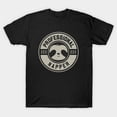thumbnail image 1 of Professional Napper Funny Sarcastic Sleepy Sloth Nature Humor Unisex T-Shirt, up to size 3XL., 1 of 4