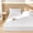 Bright White, variant on MooMee Fitted Sheet with Pillowcases 3-Piece Set 100% Washed Cotton Linen Like Textured (Denim Blue, Queen)
