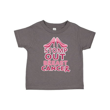 

Inktastic Stomp Out Breast Cancer with Pink Heels Gift Toddler Boy or Toddler Girl T-Shirt