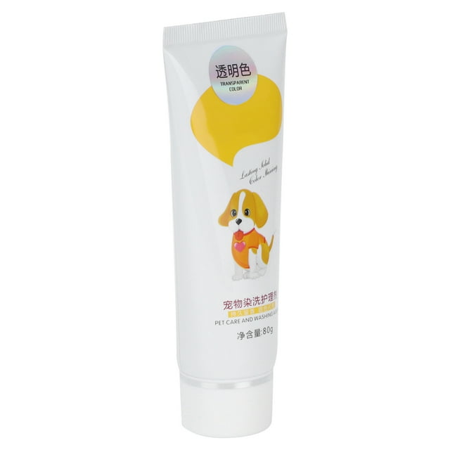 80mL Pet Hair Dye Gel, Semi-Permanent And Temporary Dye Animal Hair Dye Cream Gel Completely Non- Safe For Dogs