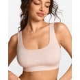 thumbnail image 6 of Women's Natrelax No Underwire Bralette No Padding Comfort Sleep Bra Ribbed Wireless Pullover, 6 of 7