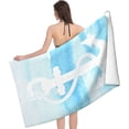 thumbnail image 3 of Anchor Beach Towel Sand Free Microfiber with A Cute Design Oversized Large Beach Towels Highly Absorbent Lightweight Soft and Quick Dry Swim Bath Towels for Men Women and Kids 32" x 52", 3 of 14