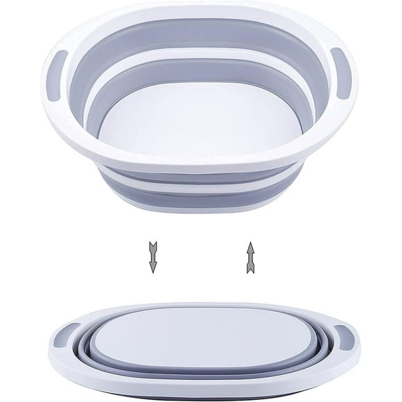 LAICAIW Bassin de Lavage Portable Pliable, Bassine et Planche à Découper, Évier Pliable, Bassine de Lavage de Vaisselle, Bassine de Lavage de Vaisselle Portable, Bassine Pliable pour VR, Remorques, Camping, Cuve de Lavage de Vaisselle