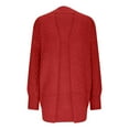 thumbnail image 5 of Usmixi Sweater Coats for Women Womens Cardigan Casual Solid Loose Mid Length Open Front Cardigan Coats Winter Long Sleeve Lightweight Knitted Sweater Overcoats, 5 of 7