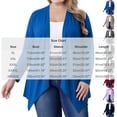 thumbnail image 4 of Stamzod Women's Plus Size Cardigan Open Front Lightweight Long Sleeve Cardigan Sweaters Fall Fashion 2026 Cardigans Gray C XXXXL, 4 of 7
