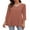 Brown, variant on Zeagoo Womens Tunic Tops 3/4 Sleeve V Neck T Shirts Loose Fit Dressy Casual Blouses Boho Tops