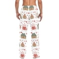 thumbnail image 4 of FORMRS Mens Pajama Pants with Pockets Sleepwear Lounge Bottoms Sizes S-2XL, Red Nordic Christmas House, 4 of 7