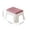 Hot Pink, variant on Step Stool With Backrest, Low Plastic Stool for Shoe Changing and Bathroom, Small Stool for Home Use, Lightweight Non-Slip Foot Stool for Adults and Kids