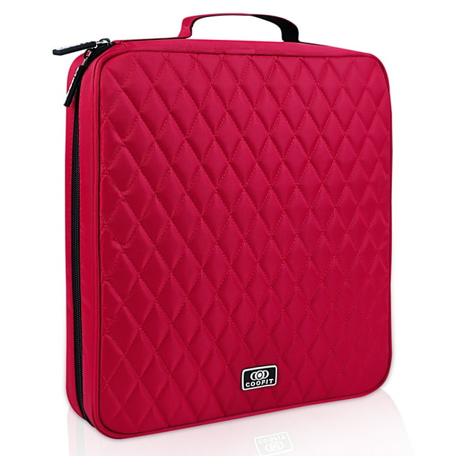 Coofit CD Case 160 Capacity Nylon Heavy Duty DVD Holder CD Organizer CD Storage Case
