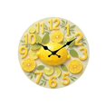 thumbnail image 1 of Reloj de pared creativo de madera con forma de fruta, sin tictac, para dormitorio, estudio y sala de estar. 25 centímetros, 1 of 9