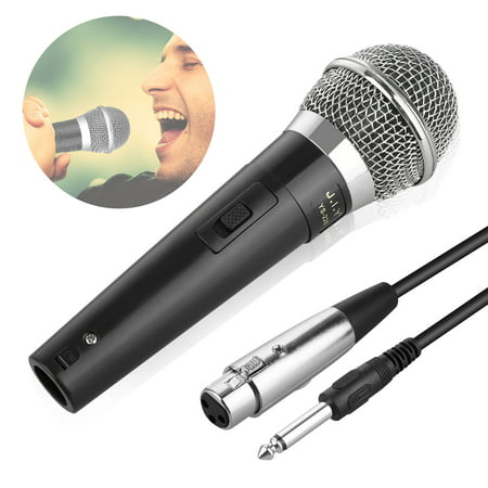 TSV Professional Dynamic Cardioid Vocal Wired Microphone with XLR Cable (19' XLR-to-1/4