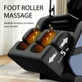 thumbnail image 2 of Zero Gravity Full Body Massage Chair with Heat Therapy, Foot Rollers, Airbag System and Bluetooth Speakers for Home Relaxation, 2 of 8