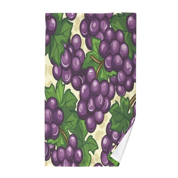 Pure Cotton Face Towel 16x28 Inches Hand Towel Bath Towel Hand Bath Towels Soft Good Water Absorption for Washing Face Wiping Face Dark Purple Grape