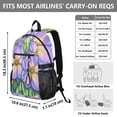 thumbnail image 3 of JIALIOU 14" Laptop Backpack Waterproof Airline Approved Stylish Casual Daypack for Travel Business College Work, Pencil Drawing Flower, 3 of 8