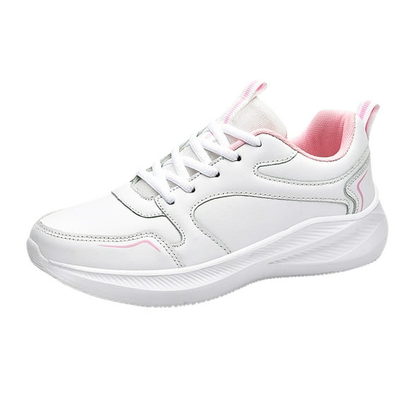 HBFAGFB Womens Sneakers Sports Shoes Soft Bottom Breathable Lightweight Running Travel Shoes White Size 38