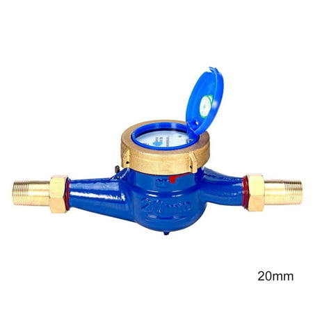 

15mm/20mm Garden Home Brass Flow Measure Tape Cold Water Meter Counter Tools New