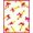 Pink Yellow Cream, Pattern 20, variant on ODIKA 8'x10' Washable Area Rug Non-Slip Chair-Friendly Mat School Classroom Pencil Coquette Ribbon Border Teacher Preschool for Dining Room, Large Office, Lounge