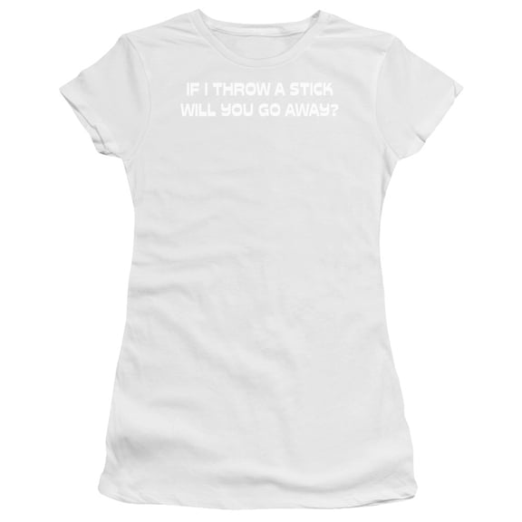 - Throw A Stick - Juniors Teen Girls Cap Sleeve Shirt - X-Large