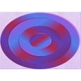 thumbnail image 1 of Ahgly Company Machine Washable Indoor Rectangle Transitional Purple Mimosa Purple Area Rugs, 2' x 5', 1 of 7