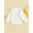 thumbnail image 2 of Toddler Baby Girl Boys First Birthday Sweater One Embroidery Knit Pullovers Long Sleeve Round Neck Warm Pullover Top Fall Winter Clothes, 2 of 7