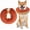 Donut Orange, variant on XUET Protective Dog Cone Collar,Soft Recovery Pet Cone for Dogs Cats,Washable Protective Recovery Collar for Large Medium Small Dogs,Inflatable Dog Cone