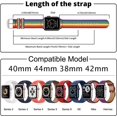 thumbnail image 5 of Correas de reloj de lona duraderas compatibles con Apple Watch 45 mm 41 mm 44 mm 40 mm 42 mm 38 mm, correa de nailon premium para reloj Iwatch Sery 7 6 5 4 3 2 1 Ba, 5 of 5