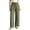 Army Green, variant on Women's Crinkle Gauze Cotton Pants Elastic Drawstring Waist Harem Lantern Pant Loose Baggy Casual Trousers with Big Patch Pockets Pink,3xL