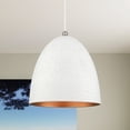 thumbnail image 3 of 49110-03 Livex Lighting Arlington - 3 Light Pendant in Modern Style - 19 Inches wide by 31 Inches high-White/Brushed Nickel Finish    -Traditional, 3 of 8