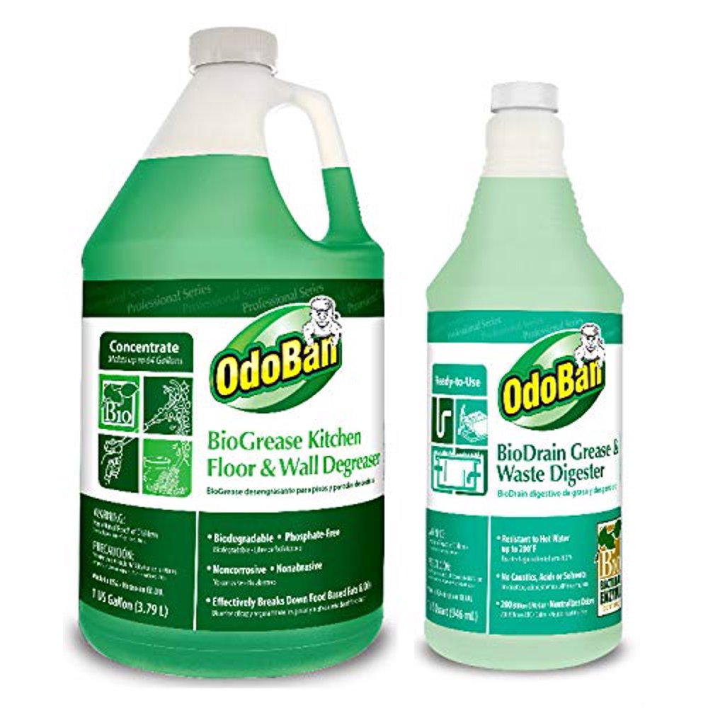 OdoBan Professional Cleaning BioGrease Kitchen Floor and Wall Degreaser