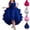 Blue, variant on Gunia Flower Girl Dresses For Wedding Sleeveless Solid Color Irregular Mesh Lace Knee Length Trailing Puffy Princess Dress Formal Blue Dress For Girls 3-12 Y