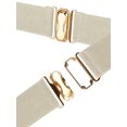 thumbnail image 2 of INSPIRE CHIC Women Metal Shiny Polished Gold Mirror Stretch Waist Dress Belts Apricot Metal width:6cm/2.36"(L), 2 of 5