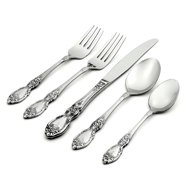 True Silverware Oneida True Rose 20-Piece Stainless Steel Silverware Flatware Set ...