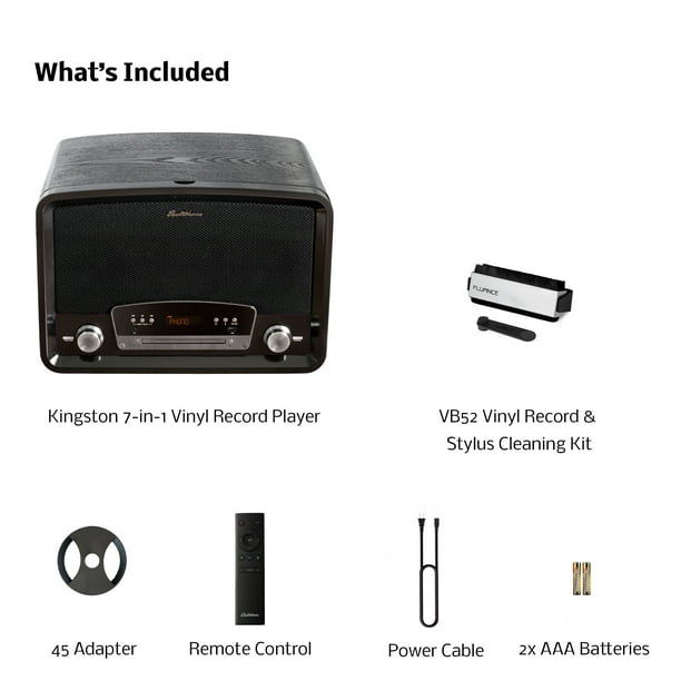 Platine Disque Vinyle Vintage BOIS avec Radio Bluetooth /FM/USB
