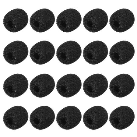 20 PCS Foam Mic Cover Headset Microphone Windscreen Shield Protection 17mm Length