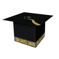 Graduation Party Supplies Product Image Grad Cap Card Box Black