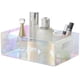 thumbnail image 5 of Caja de almacenamiento de acrílico iridiscente con asa hueca, bandeja de maquillaje de escritorio, organizador de pañuelos, 5 of 8