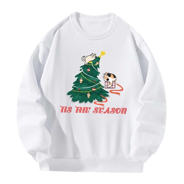 Hombres Mujeres Cuello Redondo Sudadera Moda Manga Larga para Vacaciones Compras Otoño SG Yuyangstore Sudaderas con cuello redondo