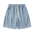 thumbnail image 2 of Teissuly Men's Pocket Beach Pants Sports Running Shorts Gym Workout Shorts Sports Training Shorts, 2 of 4