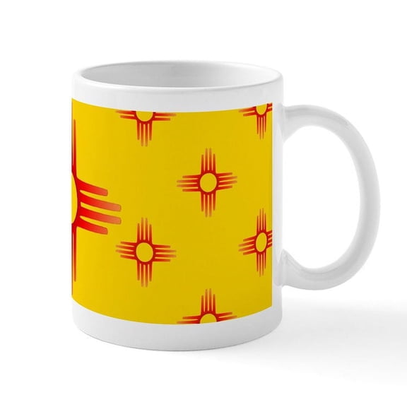 CafePress - Zia Sun Symbol Mug - 11 oz Ceramic Mug - Novelty Coffee Tea Cup