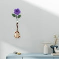 thumbnail image 5 of Creative Resin Wall Hooks Hand Painted Hanging Hooks Art Flower Design Home Decor Organization Coat Hat Key Holder, 5 of 9