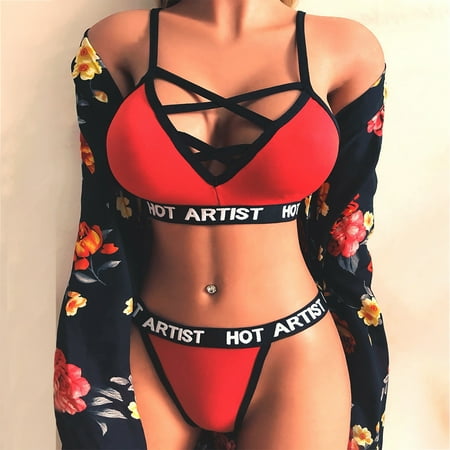 

Kayannuo Sexy Lingerie For Women Clearance Women Lingerie Corset Free Wire Racy Muslin Sleepwear Underwear Tops+Briefs