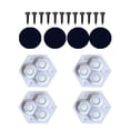 thumbnail image 1 of TIELUTT Roulette Universelle pour Meubles de Maison Roulements Sans Perçage Nécessaire Usure Robuste Silencieux Matériel Domestique Pinces de Menuiserie Ensemble Grands Mini Clips pour Tissu Artisanat Scie Pinces de Menuiserie Serrage d'Établi, 1 of 7