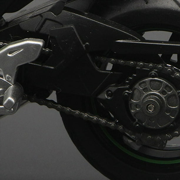 2X 1:12 H2 R Motocicleta Diecast Modelo de Aleación de Juguete Negro H2R Motocicleta Colección Desmontable Negro